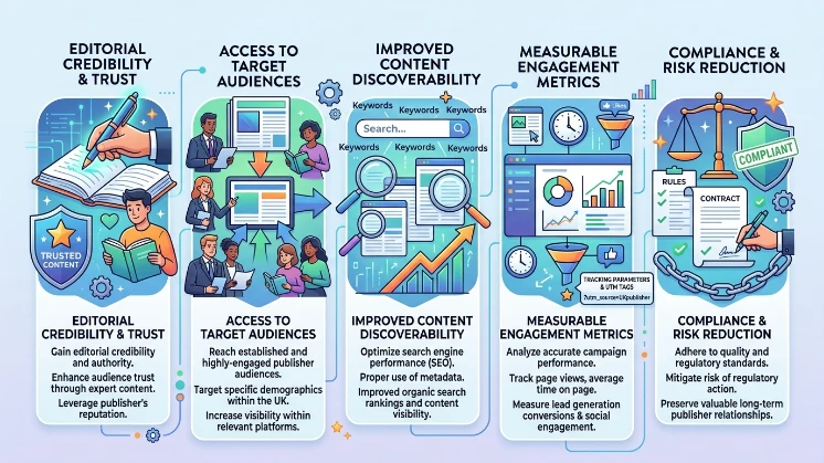 What outcomes and benefits can brands expect from working with UK editorial teams