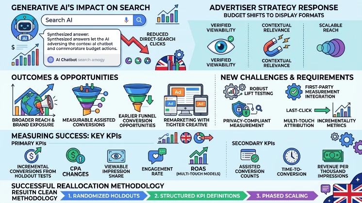 What outcomes can UK advertisers expect when reallocating budgets