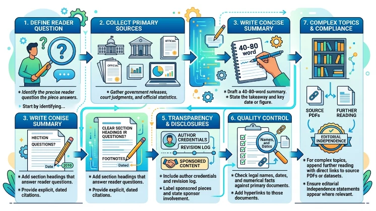 What practical steps should UK publishers follow when producing news-adjacent content