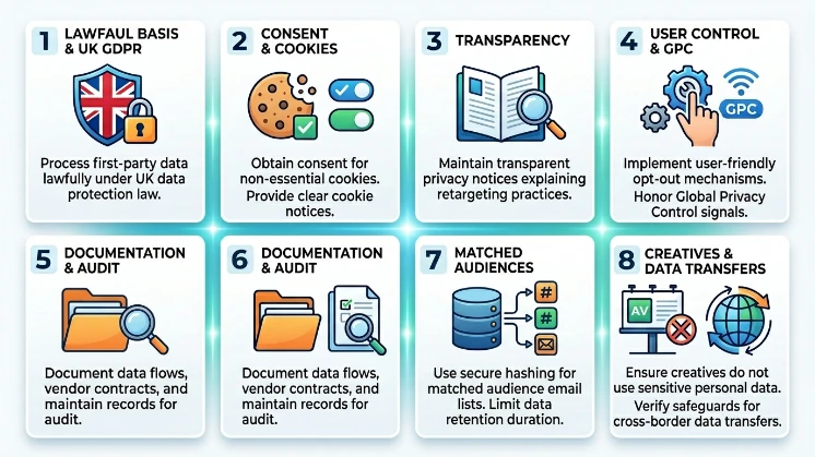 What privacy and compliance requirements apply in the UK