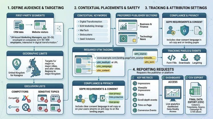 What targeting and audience instructions should you include