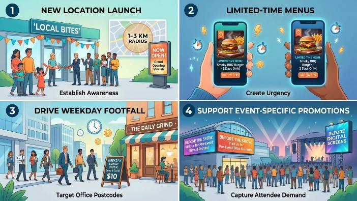 What use cases show clear value for local banner advertising