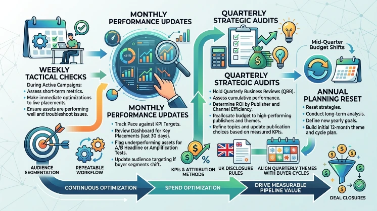 When should you review and adjust the calendar