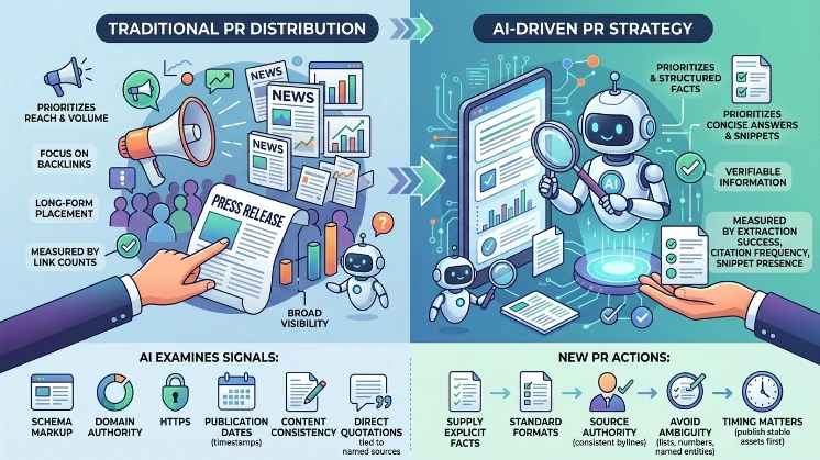 Why do AI search systems change PR distribution strategies
