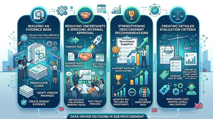 Why do UK B2B buyers rely on multiple reports