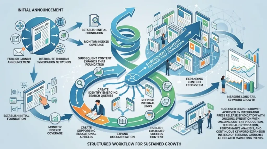 How can businesses integrate syndication into a long-term content strategy?