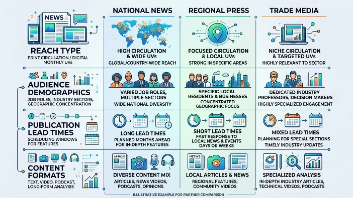 How can media partnerships be evaluated and options compared softly