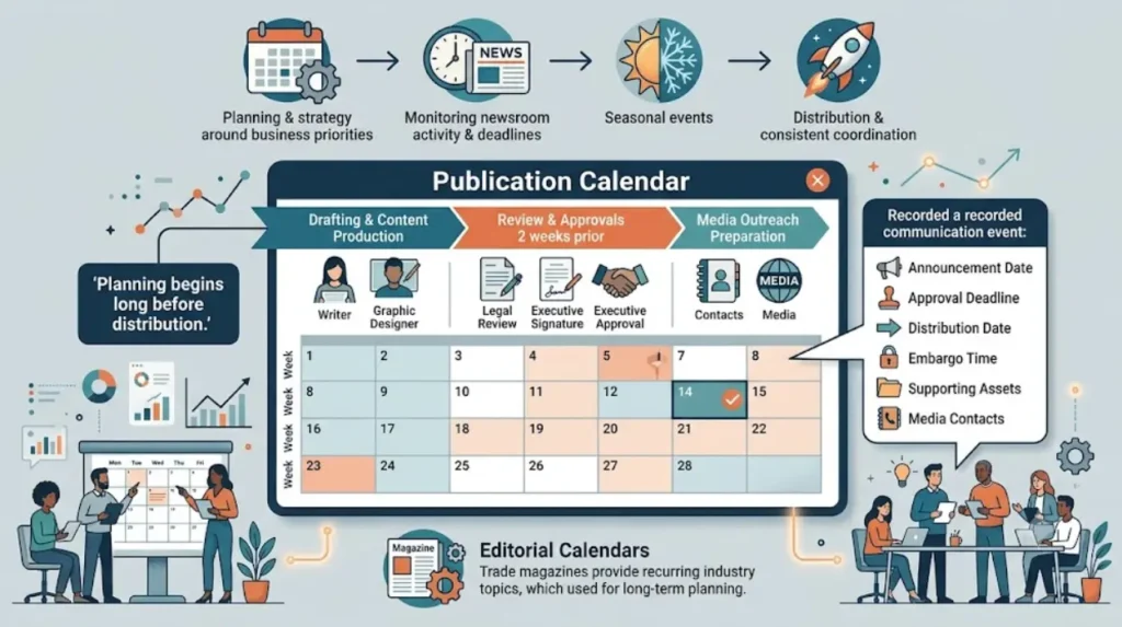 How to Choose the Right Send Window for a UK Press Release 2 How can organisations plan a press release schedule?