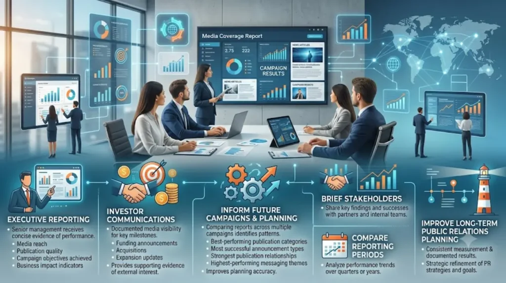 What a Good UK Coverage Report Should Include (With Examples) 2 How do businesses use coverage reports after a campaign?