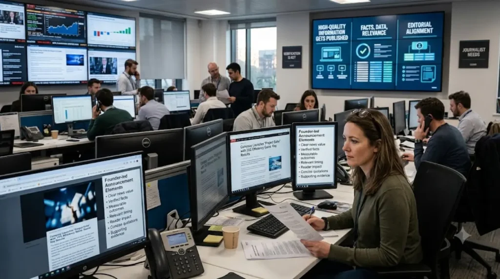 How do founder-led announcements achieve better editorial outcomes?