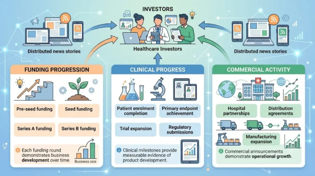 How do investors use distributed healthcare news?