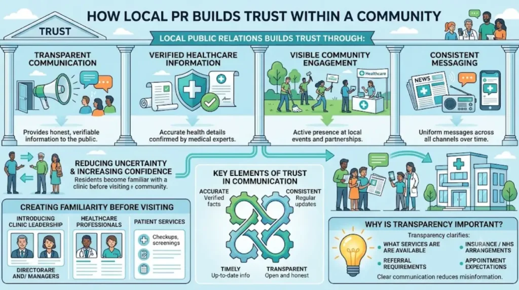 Why Local PR is Critical for the Launch Success of New Physical Medical Clinics 1 How does local PR help build trust within a community?