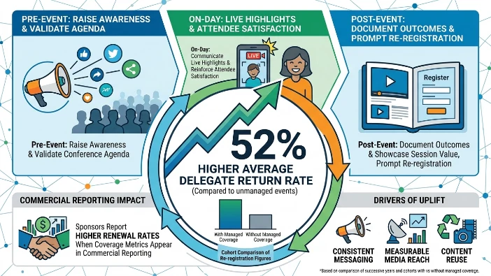 How does managed coverage increase delegate returns by 52%