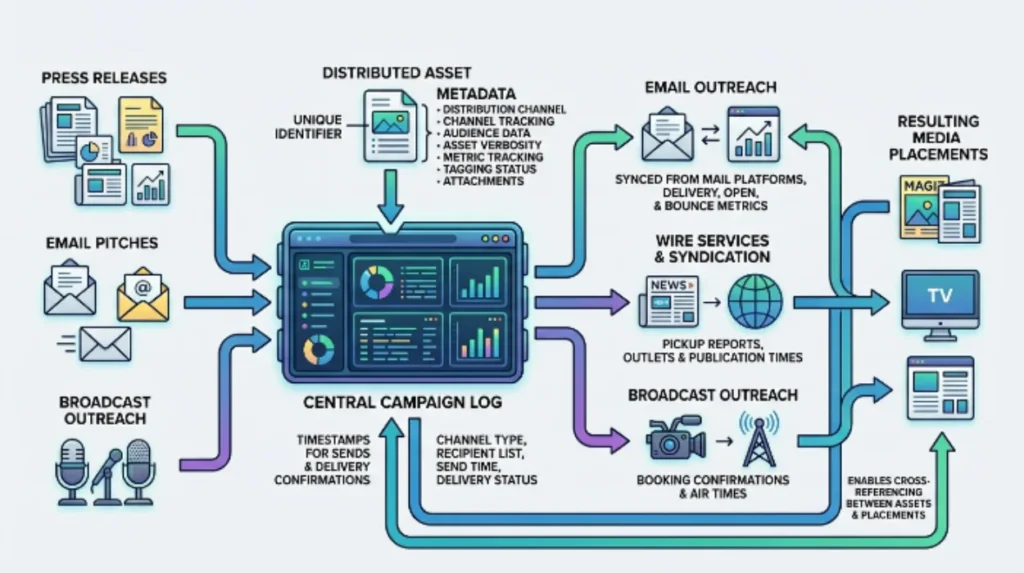 How is distribution tracked across channels and outlets?