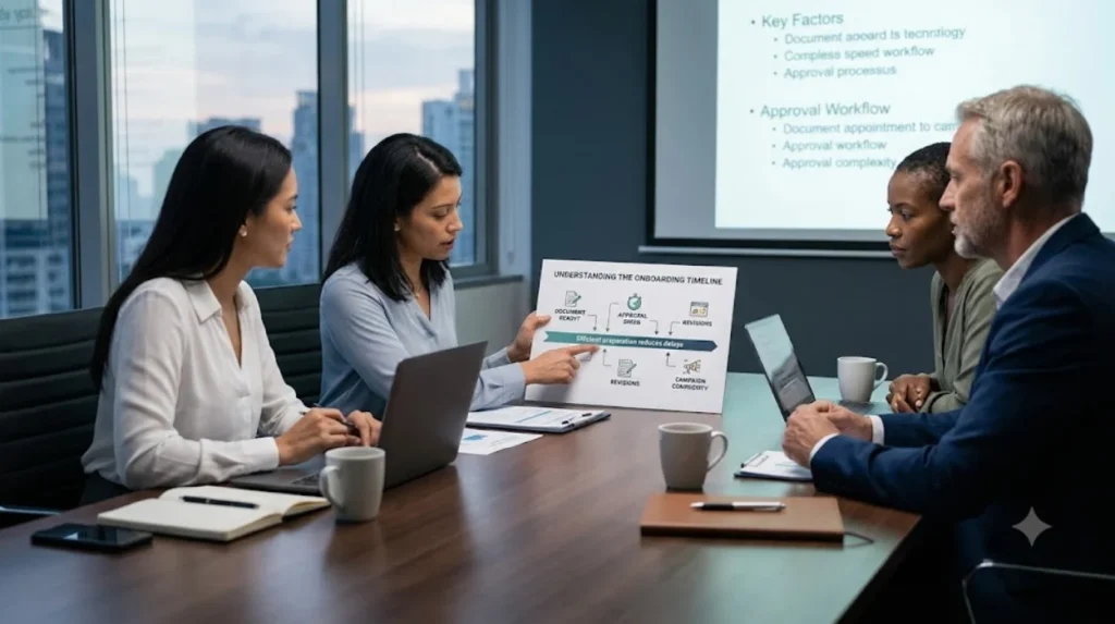 How Time Intelligence Media Group Onboards New UK Clients 1 How long does onboarding usually take?