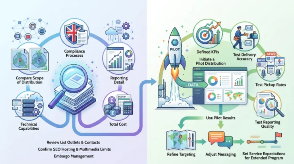 What UK Clients Get With Time Intelligence Media Group's Distribution Service 2 How should UK clients evaluate a proposal and start a campaign?