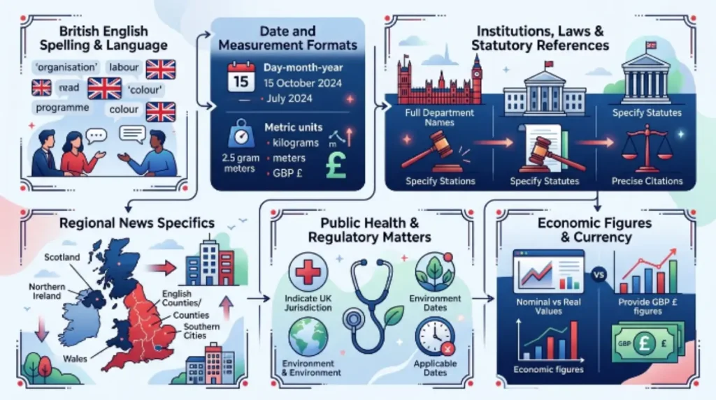 How should UK-specific considerations affect length and content?