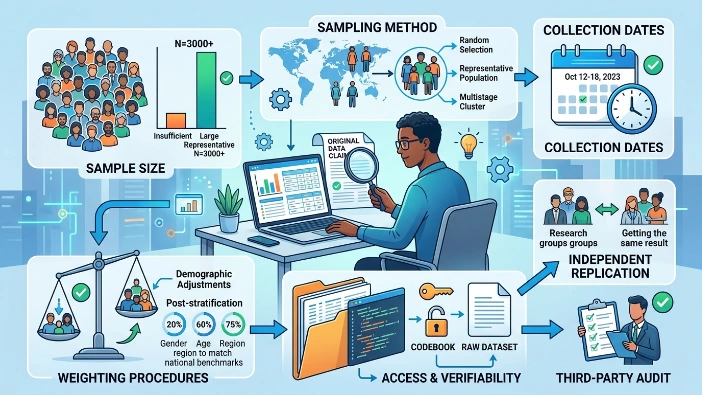 How should readers evaluate claims based on original data
