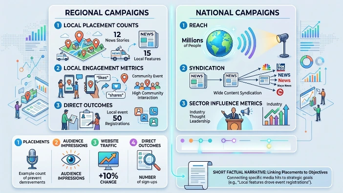 How should success be summarised for leadership after a campaign