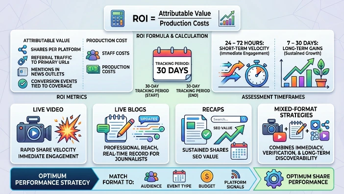How should teams measure ROI for coverage formats