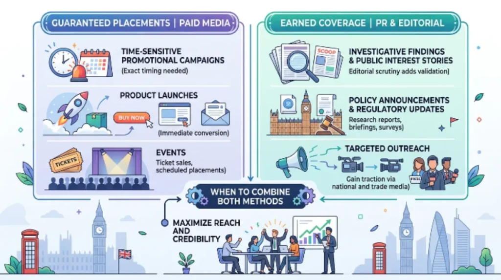 What are practical use cases for each method in the UK market?
