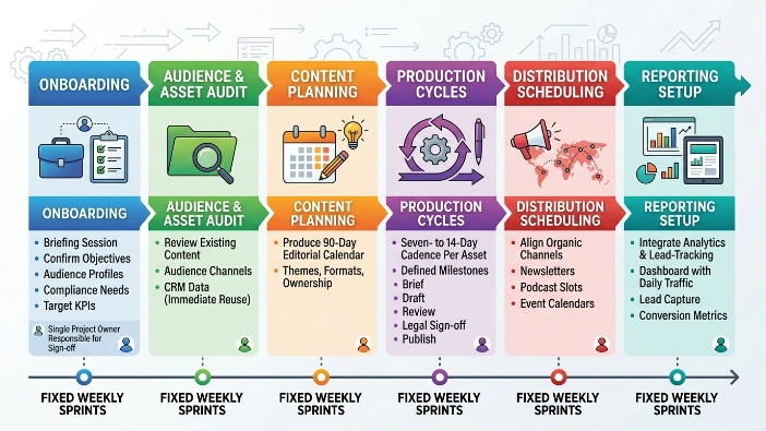 What are the core processes in the first 90 days
