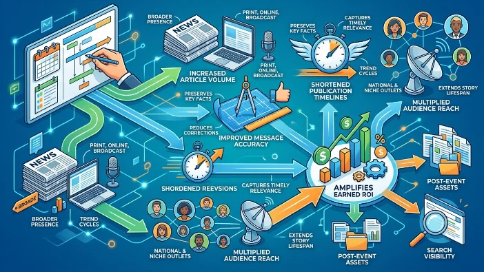 What are the main benefits of pre-planned coverage for event ROI