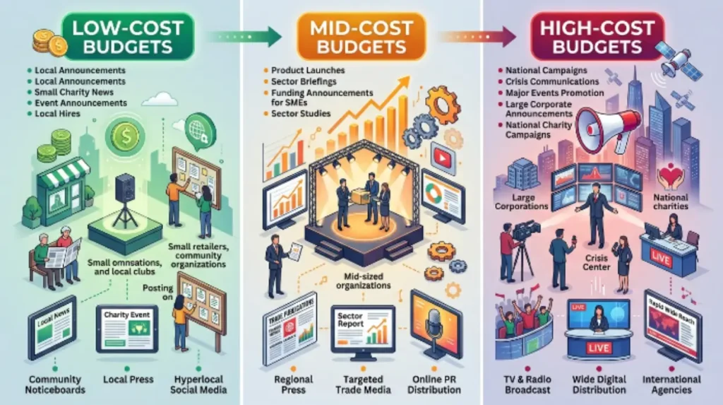 The Real Cost of PR Distribution in the UK: What Your Budget Buys 2 What are typical use cases for different budget sizes in the UK?
