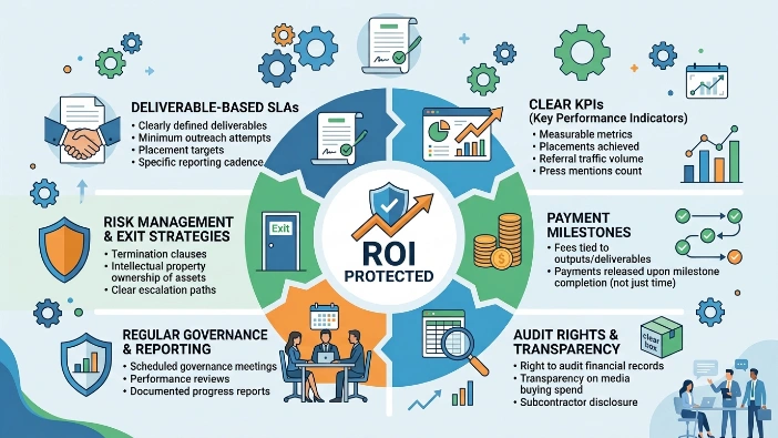 What contractual and governance practices protect ROI in managed contracts