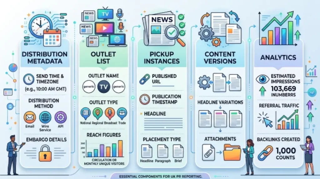 What to Look for in a UK PR Distribution Report (and the Metrics That Mislead) 1 What core components must a UK PR distribution report contain?