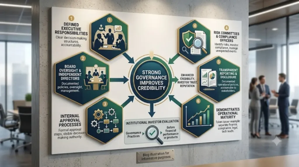 What governance practices improve credibility?