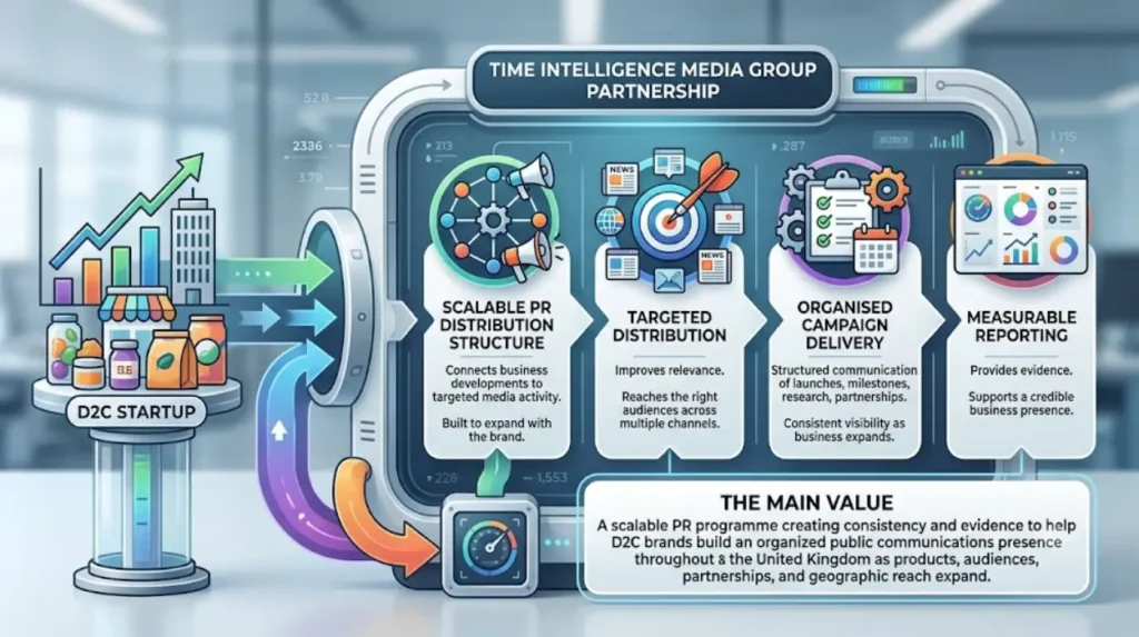 What is the main value of partnering with Time Intelligence Media Group?