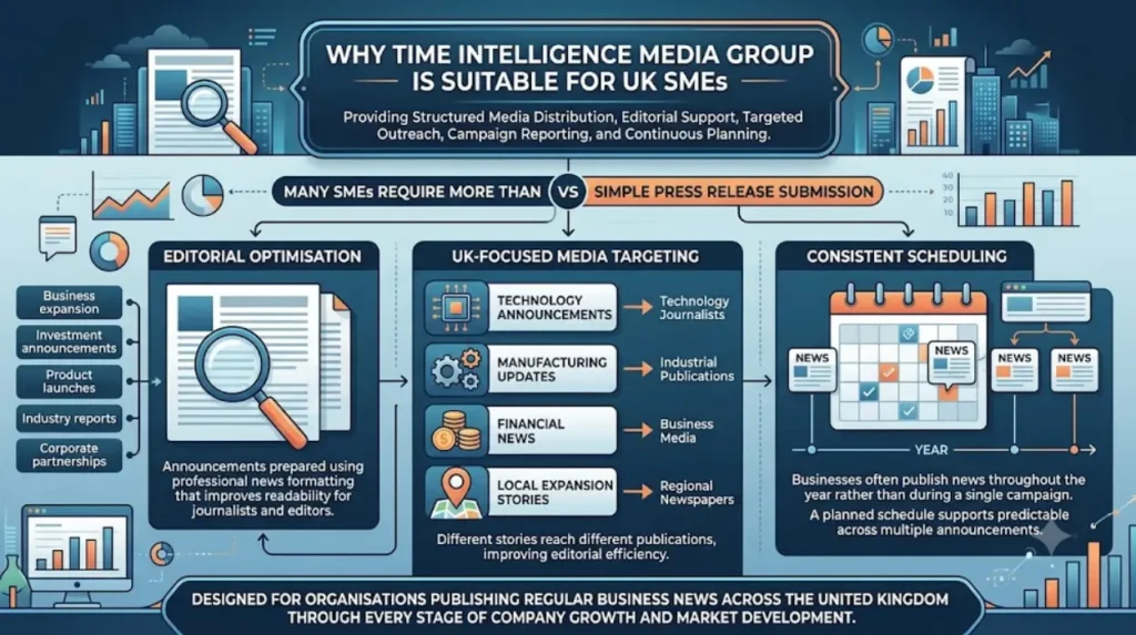 Why UK SMEs Trust Time Intelligence Media Group for Ongoing Distribution 1 What makes Time Intelligence Media Group suitable for UK SMEs?