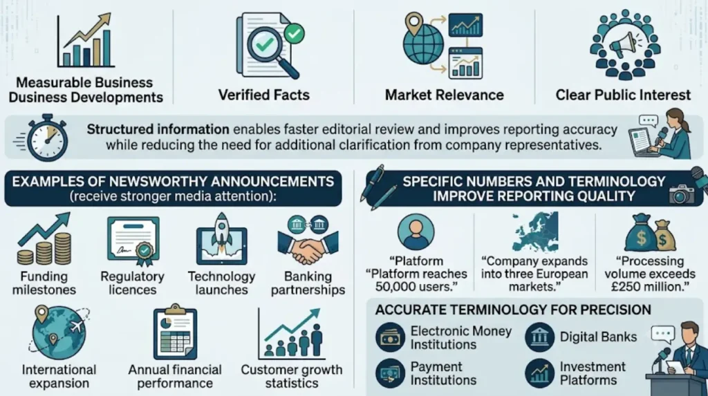What makes a press announcement valuable to financial journalists?