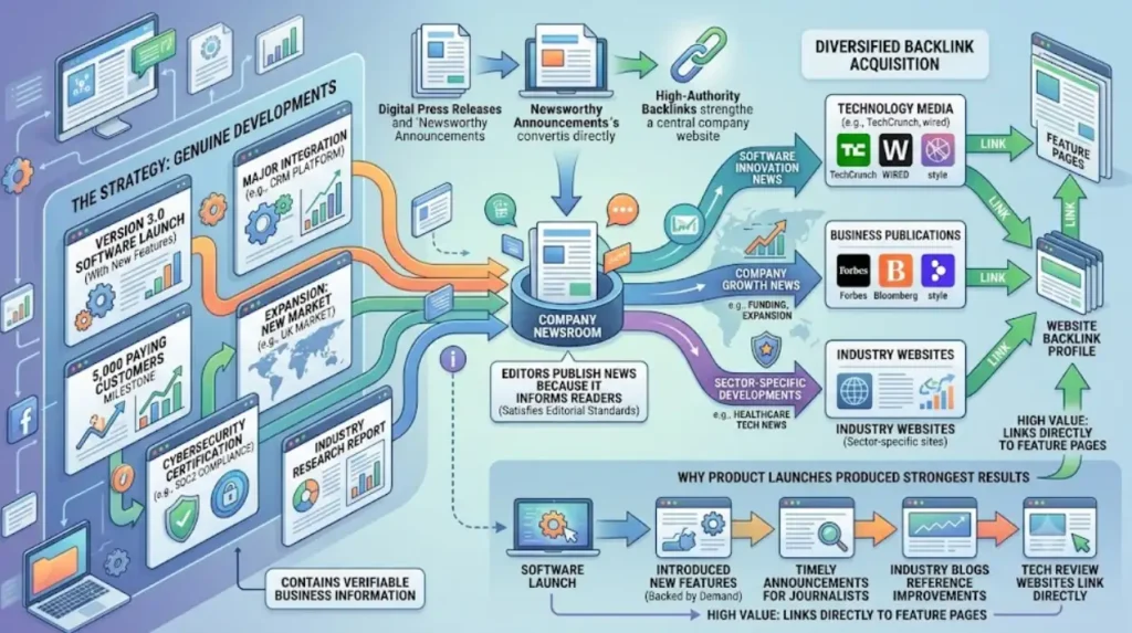 ROI Case Study: How a Bootstrap SaaS Grew Domain Rating from 10 to 50 via Newswire PR 1 What newsworthy announcements generated authoritative backlinks?