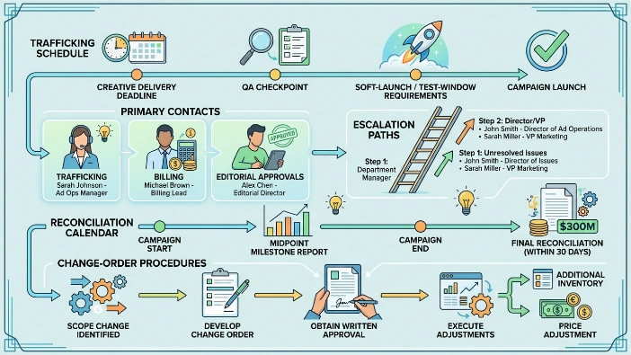 What operational workflows and governance help ensure smooth execution