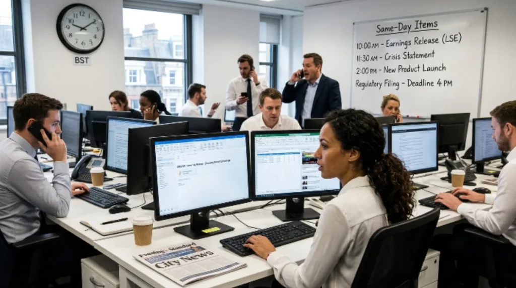 What use cases in the UK require same-day PR distribution?