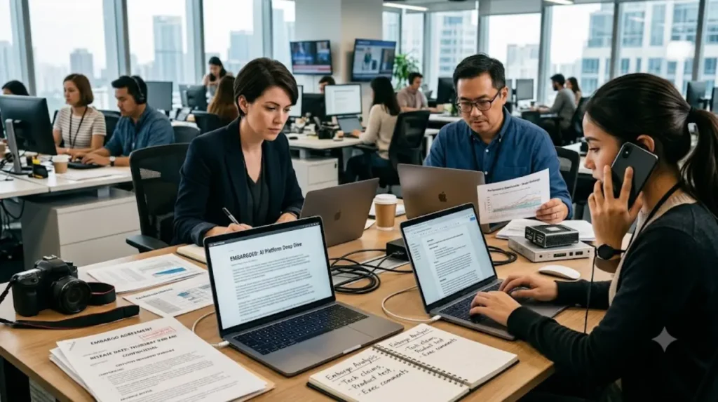 When does pitching tech journalists under embargo produce better results?