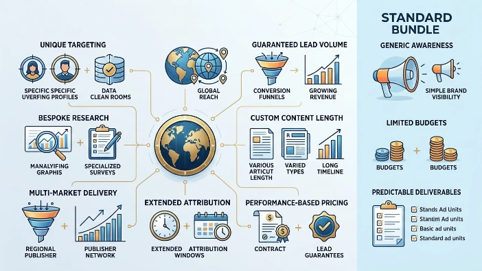 When should a brand choose a bespoke package over a standard bundle