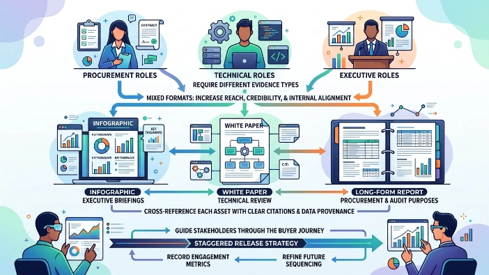 When should organisations use a mixed-format approach