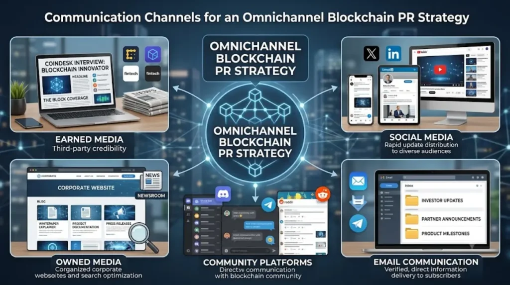 Designing an Omnichannel PR Strategy for Underfunded Blockchain and Token Launches 1 Which communication channels belong in an omnichannel blockchain PR strategy?