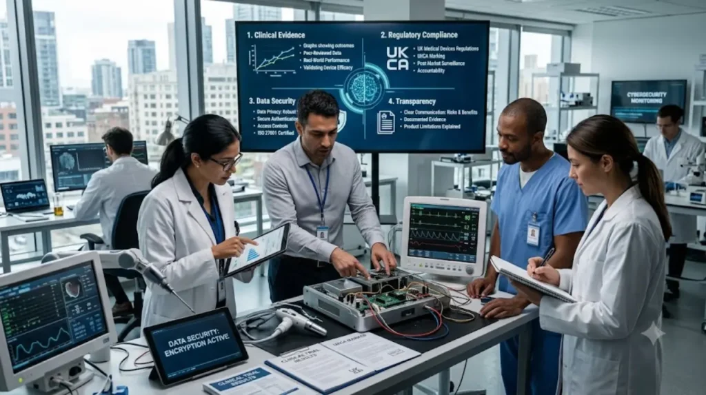 Which factors influence trust in MedTech companies?