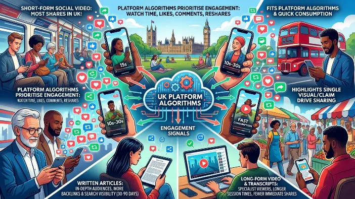 Which format generates the most shares in the UK