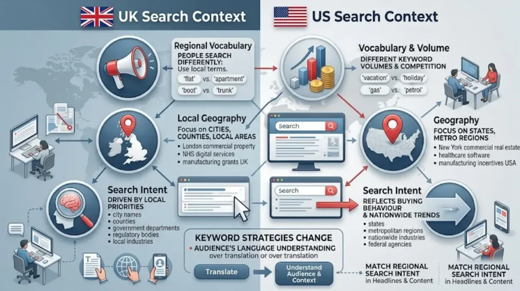 How Press Release SEO Works Differently in the UK vs the US 1 Why do keyword strategies change between the UK and the US?