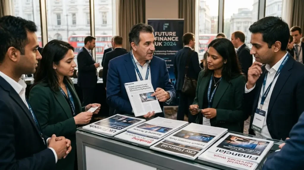 Why does UK trade media distribution matter for fintech companies?