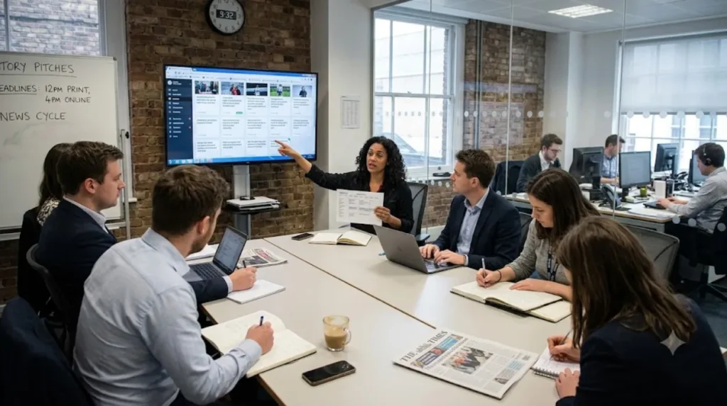 Why does timing influence UK press release visibility?