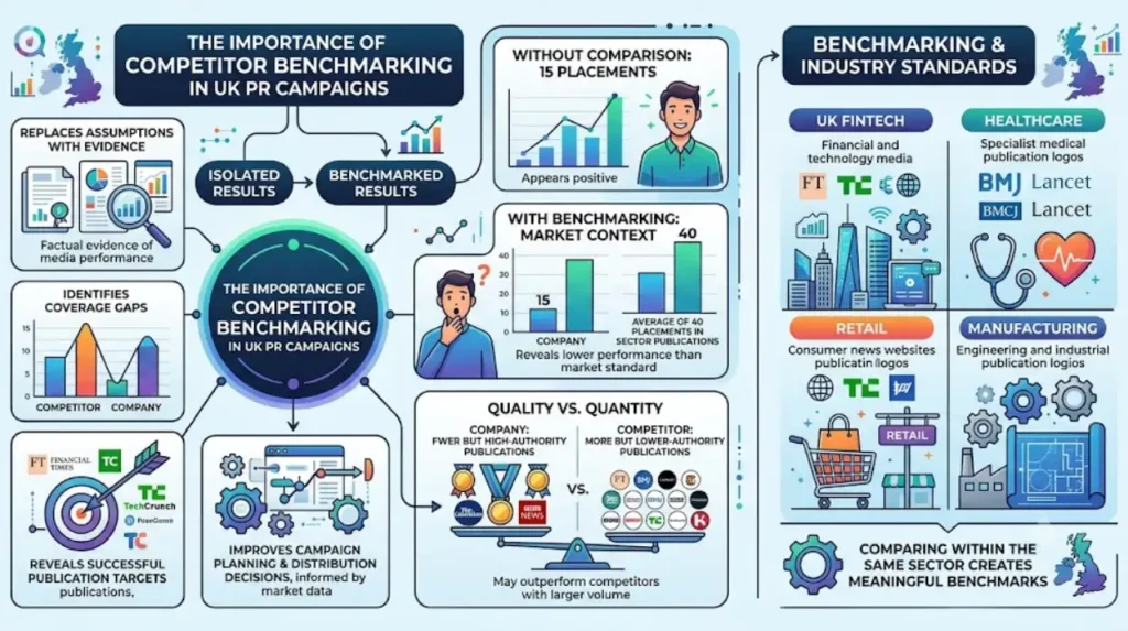 How to Benchmark Your UK PR Distribution Against Competitors 1 Why is competitor benchmarking important for UK PR campaigns?
