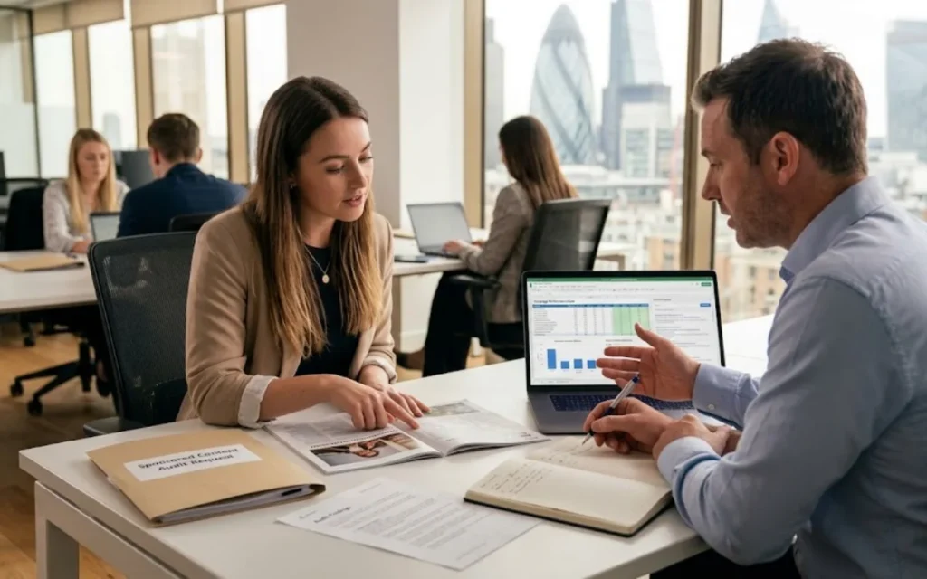 How can UK brands get a free sponsored content audit?