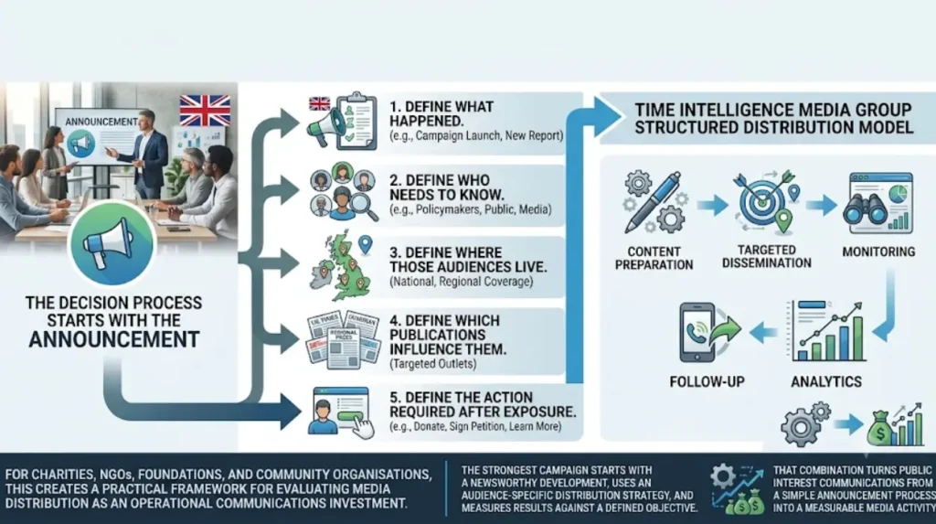 How can UK organisations decide whether Time Intelligence Media Group fits their campaign
