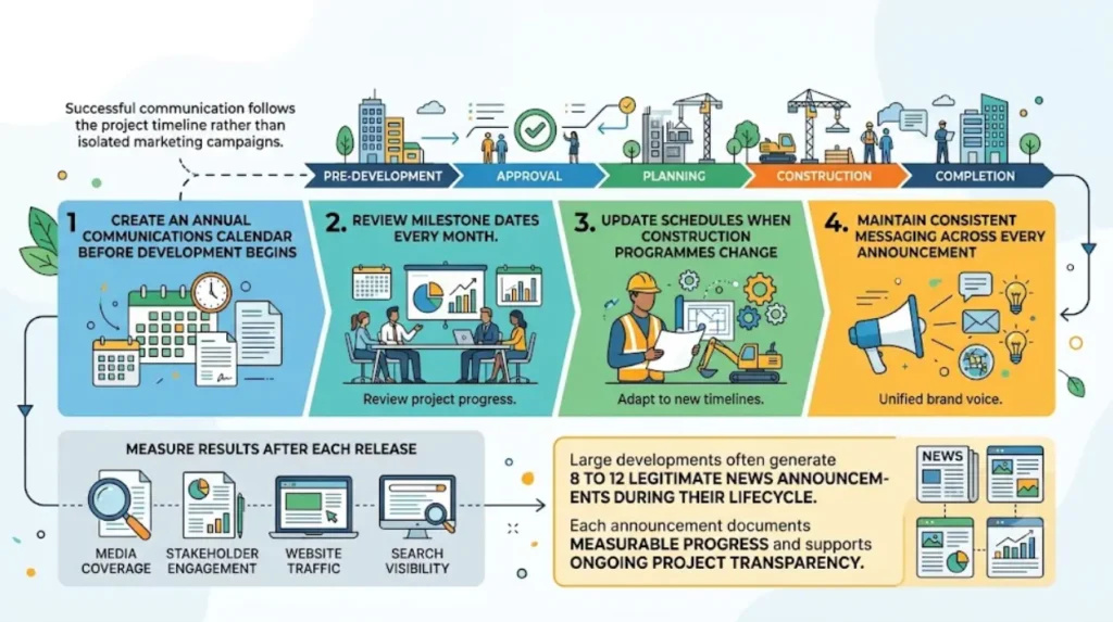 Timing Your Announcement: How to Synchronize Press Releases with Key Zoning and Phase Openings 2 How can organisations create a long-term announcement strategy?